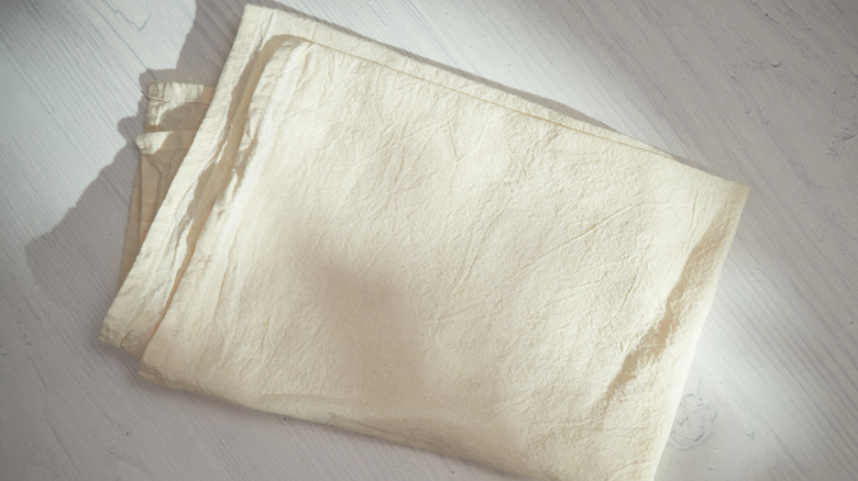 cheese cloth on surface