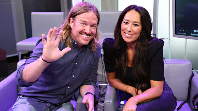 Chip and Joanna Gaines on couch
