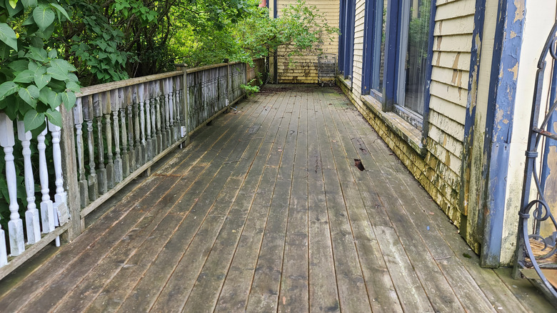 old wooden deck