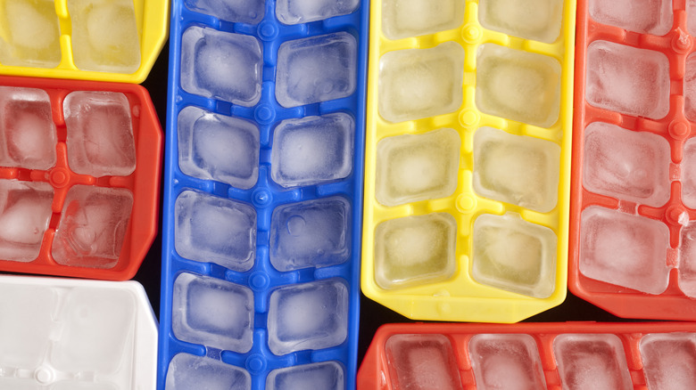 Series of ice trays